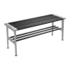 Banc Nostalgi 100 cm, Noir-aluminium