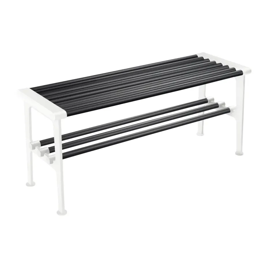 Banc Nostalgi 100 cm, Noir-blanc