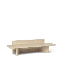 Banc Oblique, natural oak