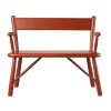 Banc pour enfants P11, Beech red painted