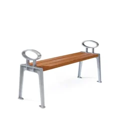 Banc Skillinge, Huile de chêne, support en aluminium brut