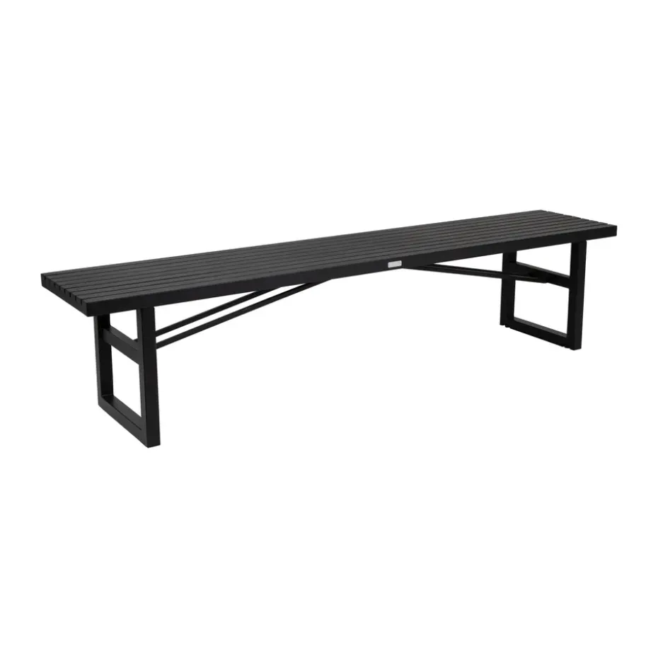 Banc Vevi, Noir 200 cm
