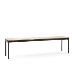 Banc Ville AV28 large 180x40 cm, Warm black