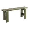Banc Weekday 111x23 cm pin laqué, Olive