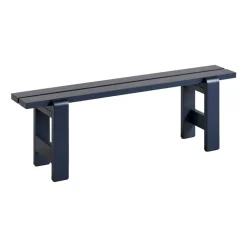 Banc Weekday 140x23 cm pin laqué, Steel blue