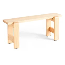 Banc Weekday 111x23 cm pin laqué, Natural