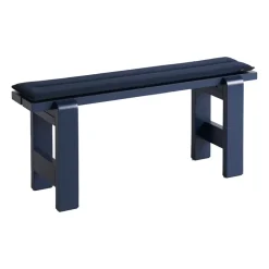 Banc Weekday 111x23 cm pin laqué, Steel blue