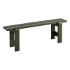 Banc Weekday 140x23 cm pin laqué, Olive