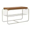 Banc/étagère à chaussures Nod 80x36c42 cm, Beige