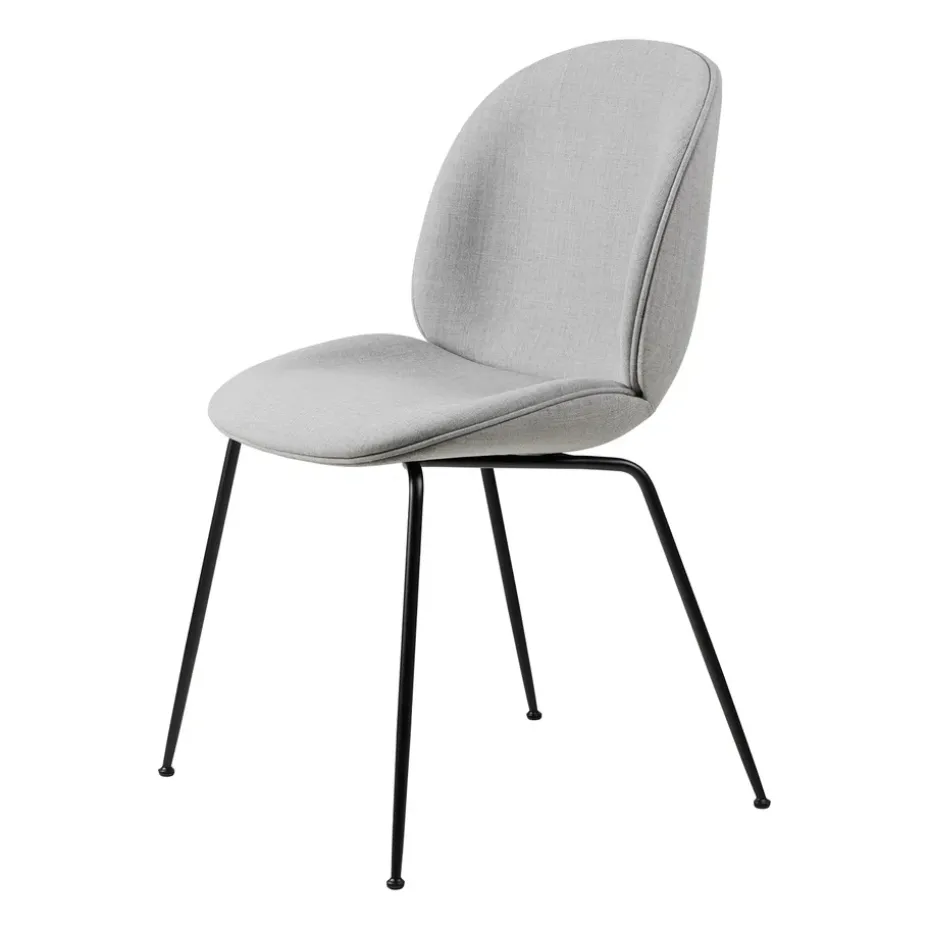 Beetle dining chair fully upholstered conic base, Remix 3 n° 123-black