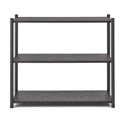 Bibliothèque Sceene bookcase A, Chêne teinté noir