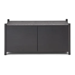 Bibliothèque Sceene bookcase G, Chêne teinté noir