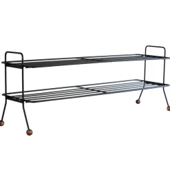 Bill Shoe Shelf L, Noir-marron foncé