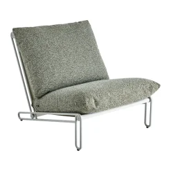 Blixt fauteuil lounge, Light grey-teddy verde