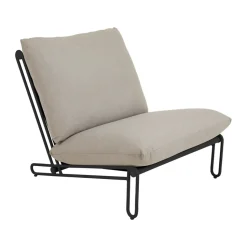 Blixt fauteuil lounge, Noir-clay beige