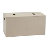 Boîte de rangement Cube Long, Beige