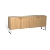 Buffet Deus 60 cm, Chêne laqué mat pigment blanc