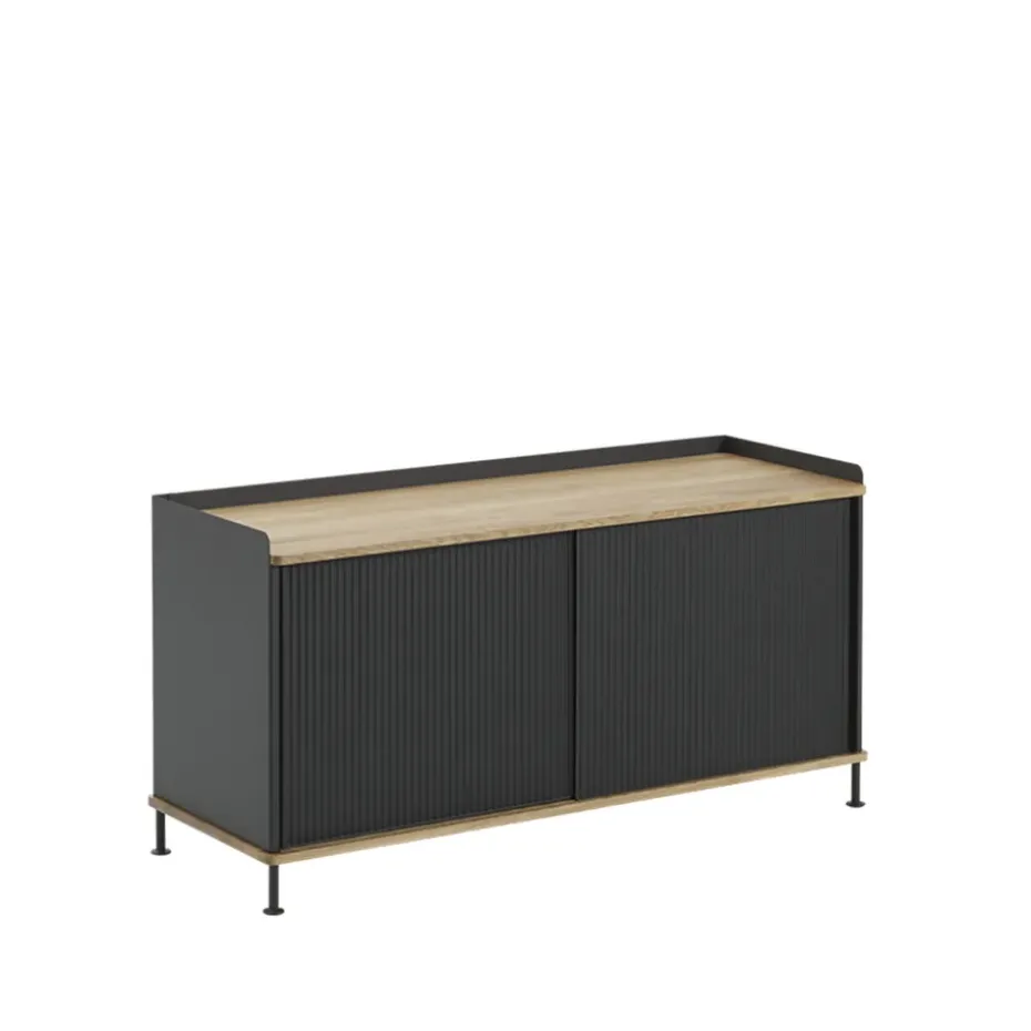 Buffet Enfold Low, Black-Oak-Metal