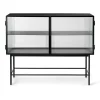 Buffet Haze, Black - verre ondulé