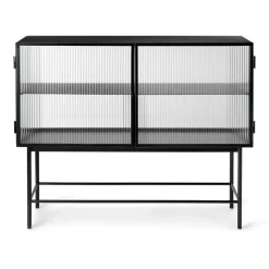 Buffet Haze, Black - verre ondulé