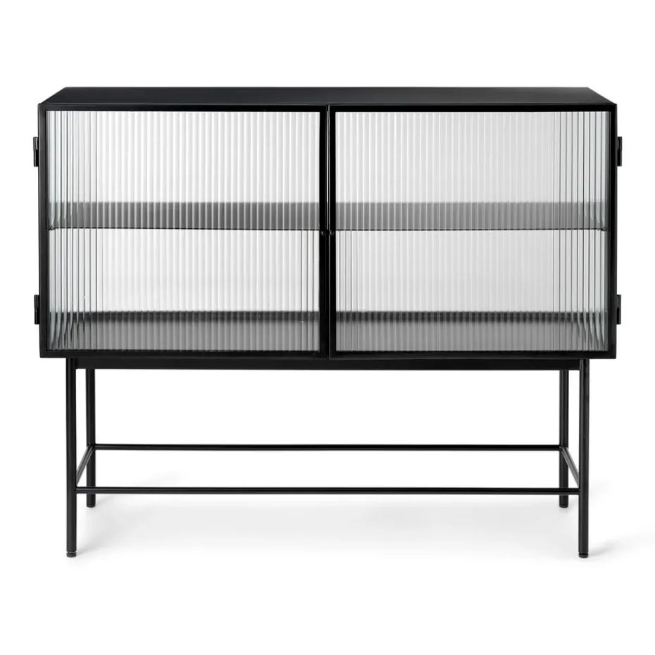 Buffet Haze, Black - verre ondulé