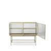 Buffet Haze, cashmere, verre ondulé