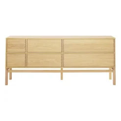 Buffet Hylte 6 tiroirs 172x73 cm, Chêne