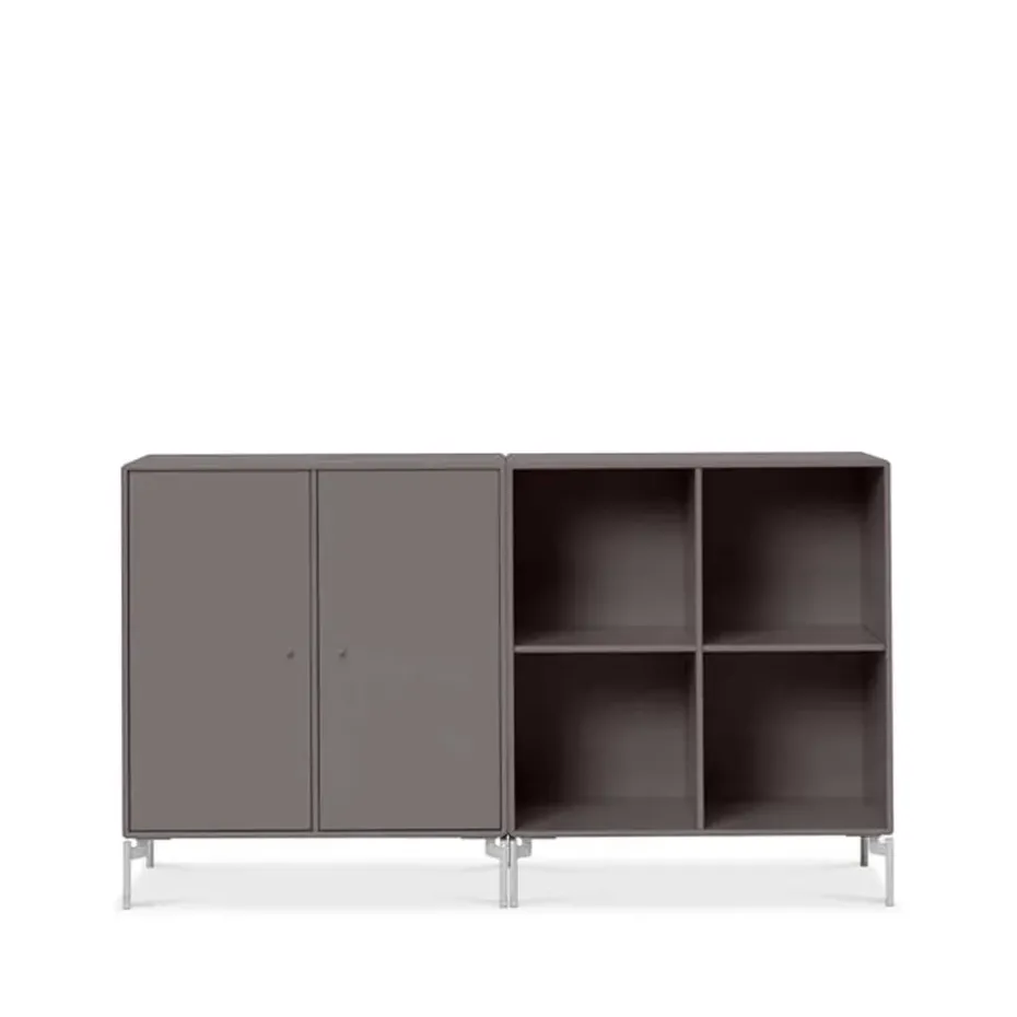Buffet Pair, coffee 35, pieds chromés
