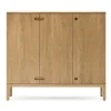 Buffet Prio haut, chêne huilé naturel, porte en bois