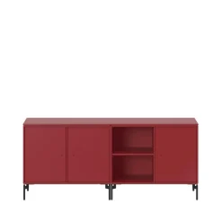 Buffet Save, beetroot 165, pieds laqués noirs