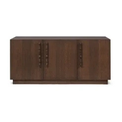 Buffet Unda 146x68x50 cm, Chêne teinté foncé
