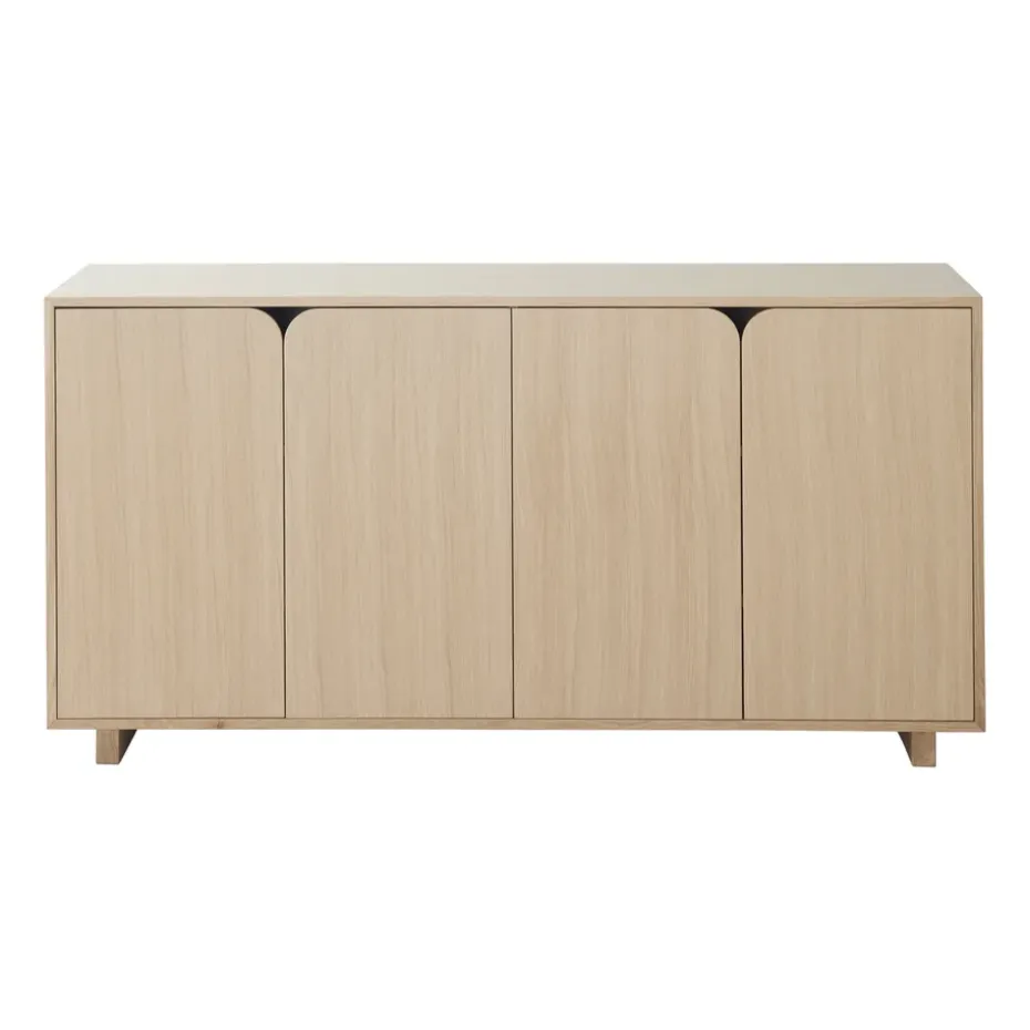 Buffet Vidja, Chêne pigmenté blanc