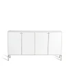 Buffet Volt 80x148 cm, Blanc laqué