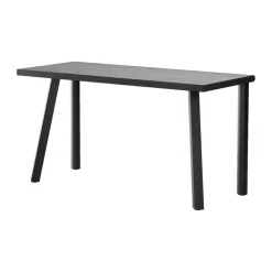 Bureau Homework 140x60 cm, Frêne teinté en noir
