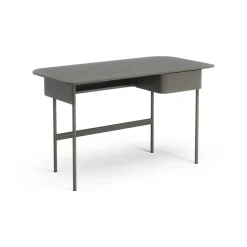 Bureau Luna avec tiroir, Chêne gris