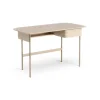 Bureau Luna avec tiroir, Chêne pigmenté blanc