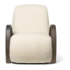 Buur lounge chair Nordic Bouclé, Blanc cassé