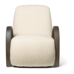 Buur lounge chair Nordic Bouclé, Blanc cassé