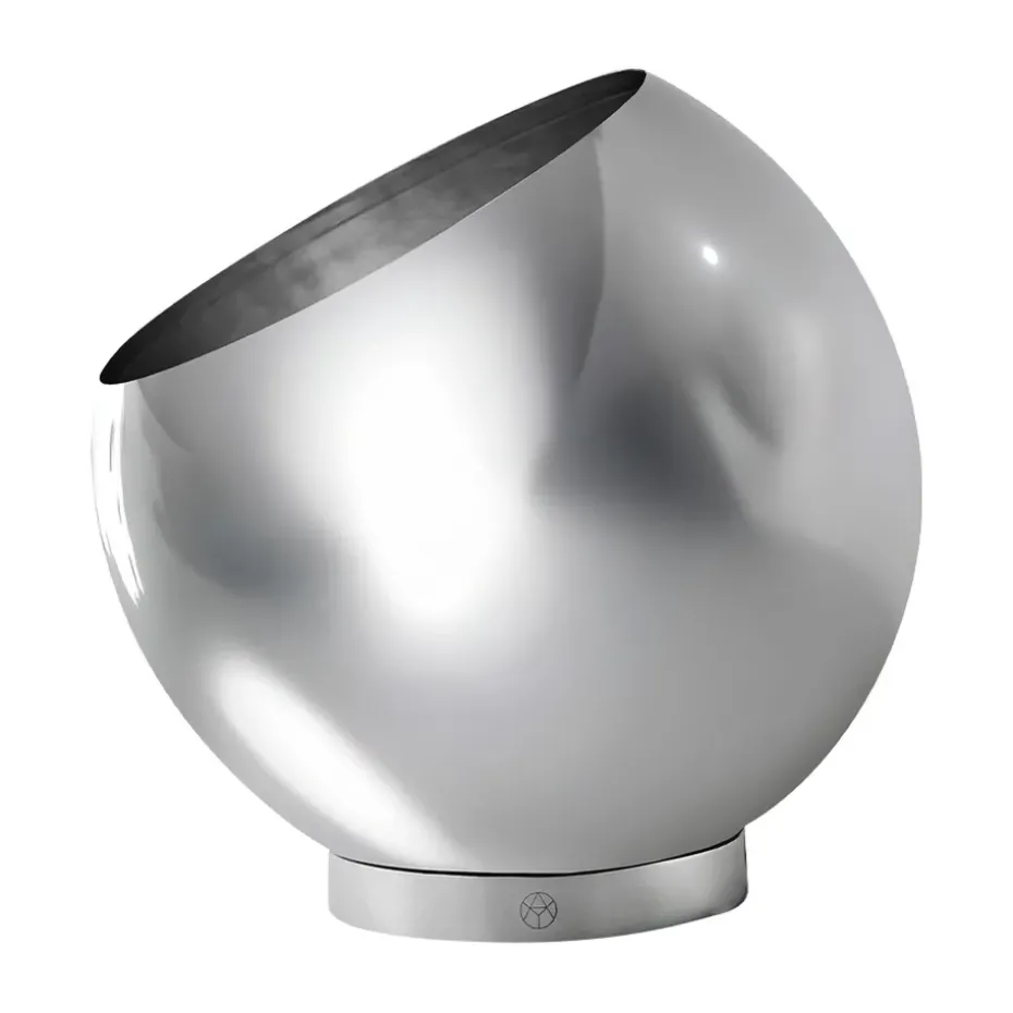 Cache-pot Globe Ø17 cm, Argent
