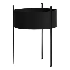 Cache-pot Pidestall large Ø40 cm, Noir