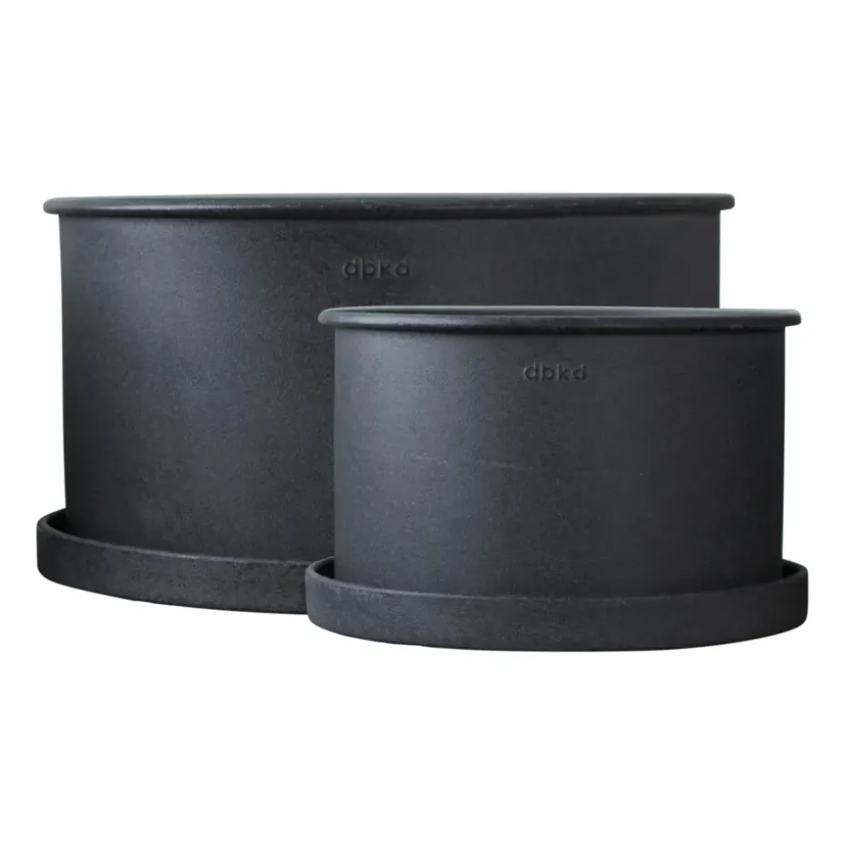 Cache-pot Plant bowl, lot de 2, Black