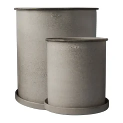 Cache-pot Plant pot, large, lot de 2, Beige