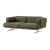 Canapé 2 places Inland AV22, Argile 0014 - aluminium poli