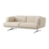 Canapé 2 places Inland AV22, Argile 0011 - aluminium poli