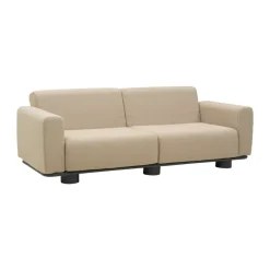 Canapé Bolster, Anthracite-teddy beige, 2,5 places