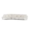 Canapé Bredhult, Caleido Beige 9600-acier noir, 4 places B2