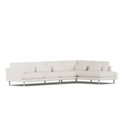 Canapé Bredhult, Caleido Beige 9600-chêne blanchi à l’huile, 4 places B1