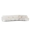 Canapé Bredhult, Caleido Beige 9600-acier noir, 4 places B1