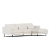 Canapé Bredhult, Caleido Beige 9600-acier noir, 2,5 places C1