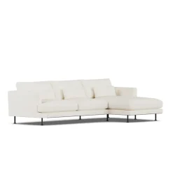 Canapé Bredhult, Jump Off White 1954-acier noir, 2,5 places C1